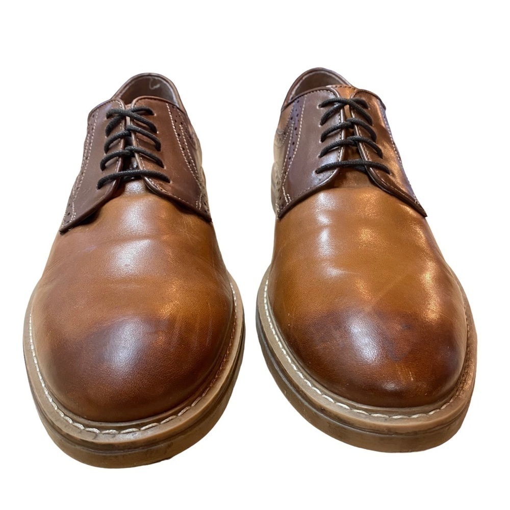 𝅺ecco Saddle shoe with Brogue detail Brown Danish Design - Picture 5 of 13